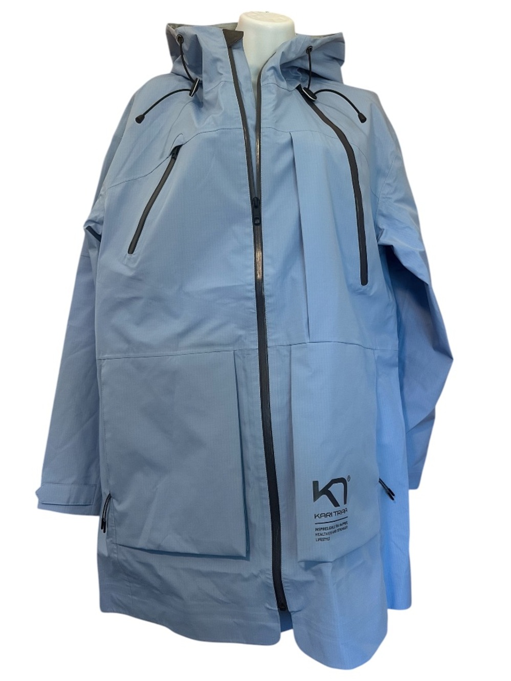 Kari Traa Herre Waterproof Hooded Rain Jacket Rudolf Bionic Finish® ECO Medium - Picture 10 of 11